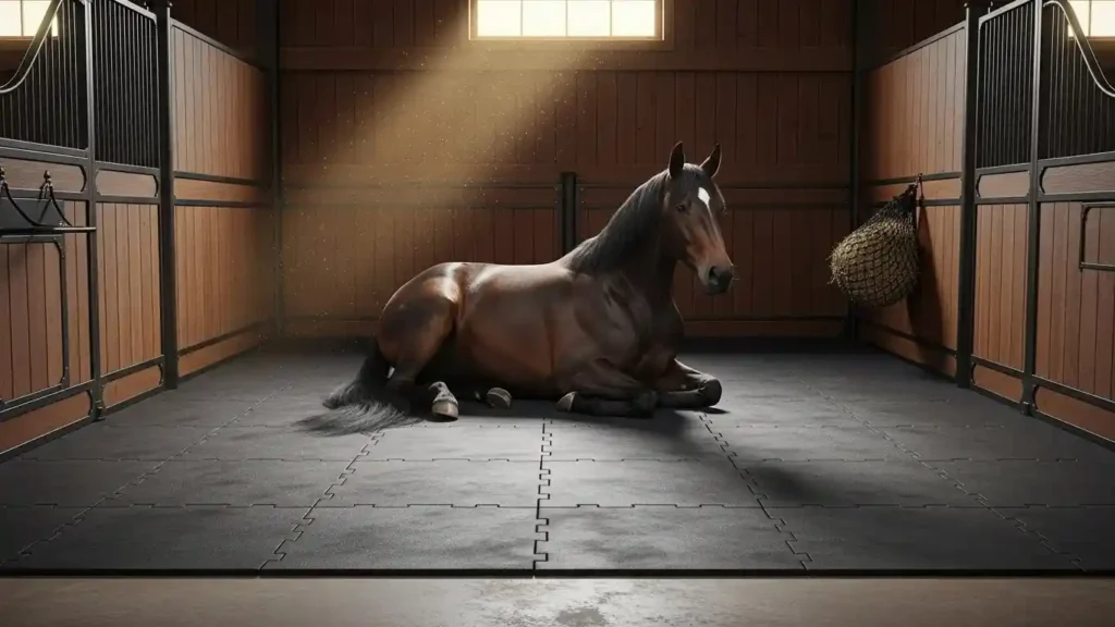 Collection of professional-grade horse stall mats in Dubai