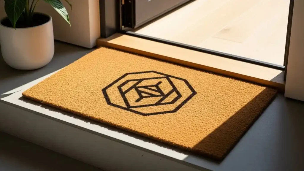 Variety of coir mat styles and designs in Dubai showroom